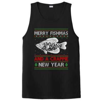 Xmas Santa Ugly Merry Fishmas Crappie Fish Christmas Meaningful Gift PosiCharge Competitor Tank