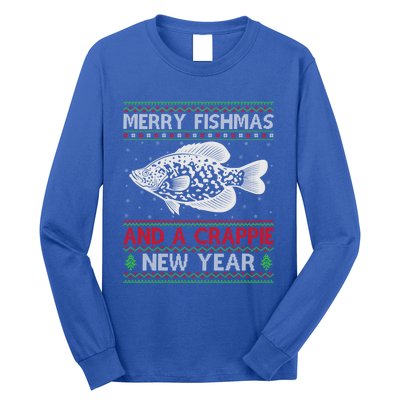 Xmas Santa Ugly Merry Fishmas Crappie Fish Christmas Meaningful Gift Long Sleeve Shirt