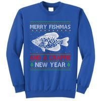 Xmas Santa Ugly Merry Fishmas Crappie Fish Christmas Meaningful Gift Sweatshirt