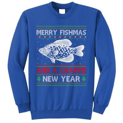 Xmas Santa Ugly Merry Fishmas Crappie Fish Christmas Meaningful Gift Sweatshirt