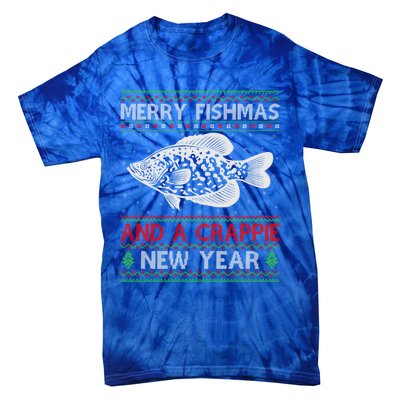 Xmas Santa Ugly Merry Fishmas Crappie Fish Christmas Meaningful Gift Tie-Dye T-Shirt