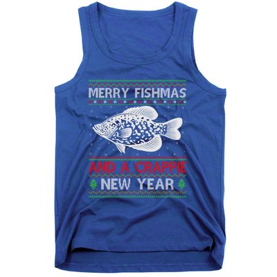 Xmas Santa Ugly Merry Fishmas Crappie Fish Christmas Meaningful Gift Tank Top