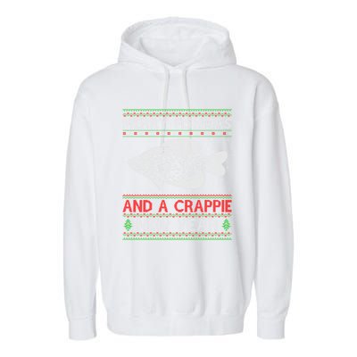 Xmas Santa Ugly Merry Fishmas Crappie Fish Christmas Meaningful Gift Garment-Dyed Fleece Hoodie