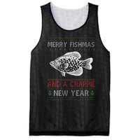 Xmas Santa Ugly Merry Fishmas Crappie Fish Christmas Mesh Reversible Basketball Jersey Tank