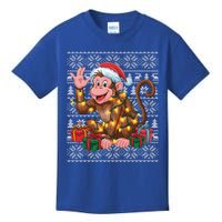 Xmas Style Ugly Santa Hat Monkey Christmas Gift Kids T-Shirt