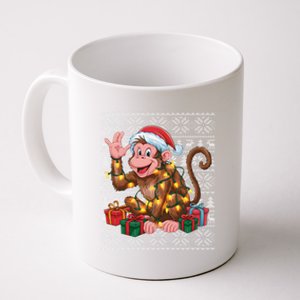 Xmas Style Ugly Santa Hat Monkey Christmas Gift Coffee Mug