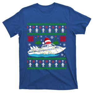 Xmas Style Ugly Santa Hat Jet Boat Christmas Great Gift T-Shirt