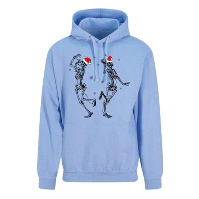 Xmas Tree Christmas Lights Christmas Skeleton Dancing Gift Unisex Surf Hoodie