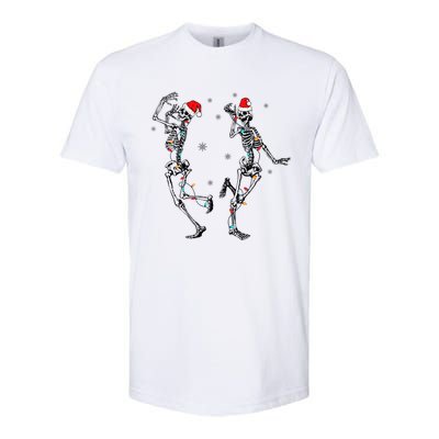 Xmas Tree Christmas Lights Christmas Skeleton Dancing Gift Softstyle CVC T-Shirt