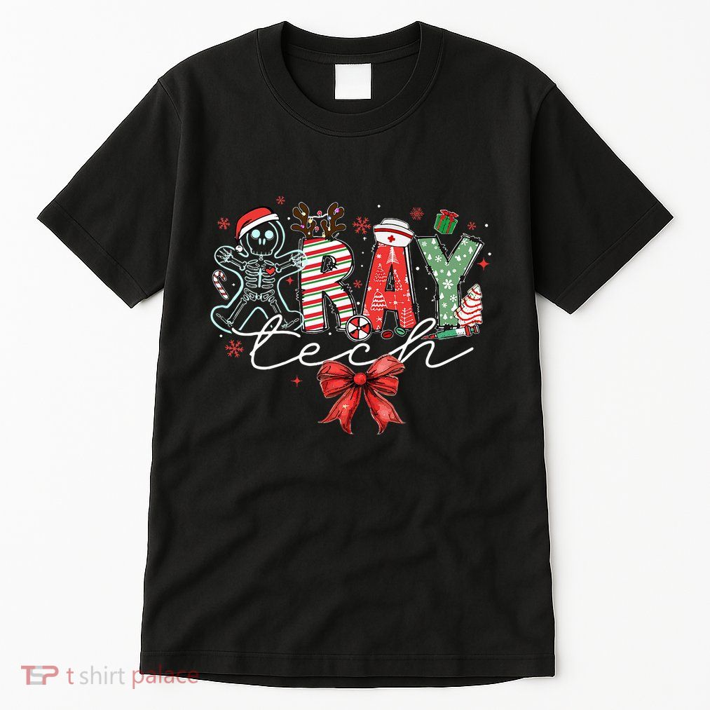 Xray Tech Christmas Bow Rad Tech Radiology Tall T-Shirt