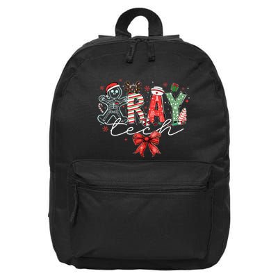 Xray Tech Christmas Bow Rad Tech Radiology 16 in Basic Backpack