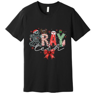 Xray Tech Christmas Bow Rad Tech Radiology Premium T-Shirt