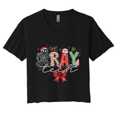Xray Tech Christmas Bow Rad Tech Radiology Crop Top