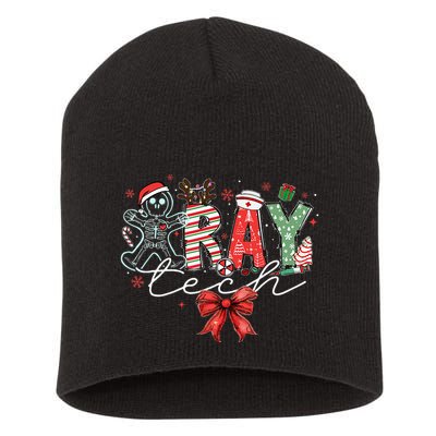 Xray Tech Christmas Bow Rad Tech Radiology Short Acrylic Beanie