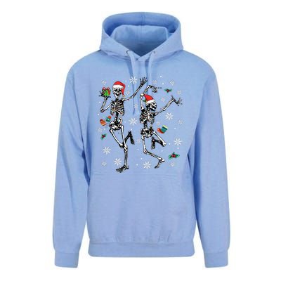 Xmas Tree Christmas Lights Christmas Skeleton Dancing Unisex Surf Hoodie