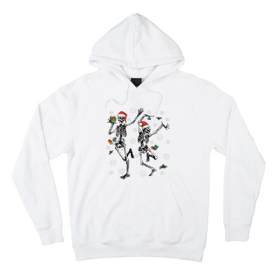 Xmas Tree Christmas Lights Christmas Skeleton Dancing Hoodie