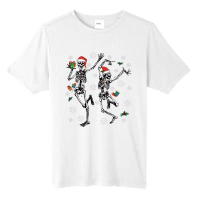 Xmas Tree Christmas Lights Christmas Skeleton Dancing Tall Fusion ChromaSoft Performance T-Shirt