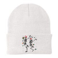 Xmas Tree Christmas Lights Christmas Skeleton Dancing Knit Cap Winter Beanie