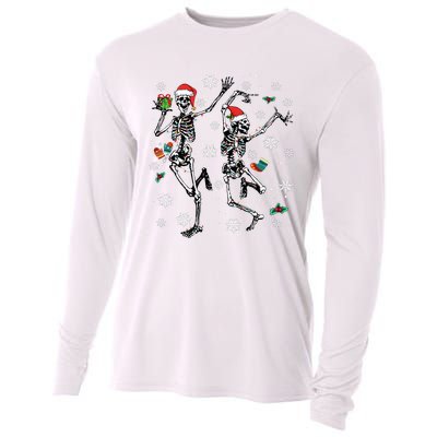 Xmas Tree Christmas Lights Christmas Skeleton Dancing Cooling Performance Long Sleeve Crew