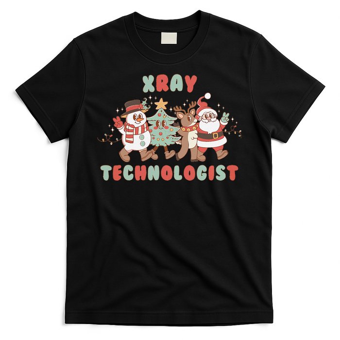 Xray Technologist Christmas Squad Ultrasound Tech Xray Tech T-Shirt