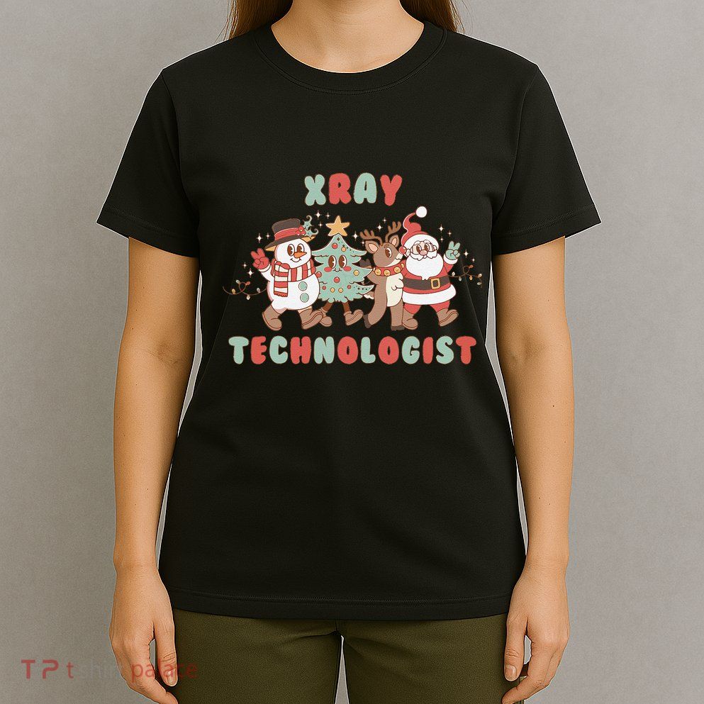Xray Technologist Christmas Squad Ultrasound Tech Xray Tech T-Shirt