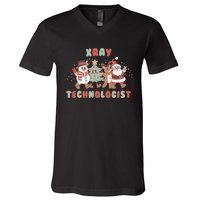 Xray Technologist Christmas Squad Ultrasound Tech Xray Tech V-Neck T-Shirt