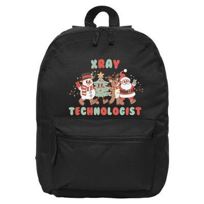 Xray Technologist Christmas Squad Ultrasound Tech Xray Tech 16 in Basic Backpack