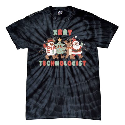 Xray Technologist Christmas Squad Ultrasound Tech Xray Tech Tie-Dye T-Shirt