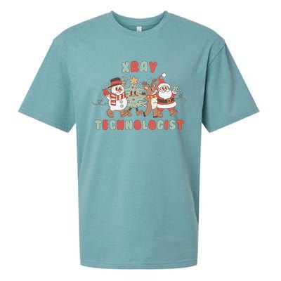 Xray Technologist Christmas Squad Ultrasound Tech Xray Tech Sueded Cloud Jersey T-Shirt