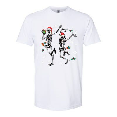 Xmas Tree Christmas Lights Christmas Skeleton Dancing Gift Softstyle® CVC T-Shirt