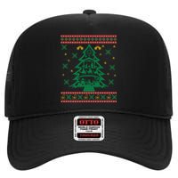 Xmas Tree Christmas Nativity Scene Christian Ugly Christmas High Crown Mesh Back Trucker Hat