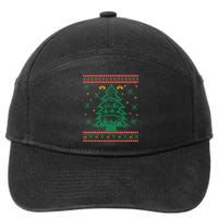 Xmas Tree Christmas Nativity Scene Christian Ugly Christmas 7-Panel Snapback Hat