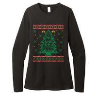 Xmas Tree Christmas Nativity Scene Christian Ugly Christmas Womens CVC Long Sleeve Shirt