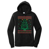 Xmas Tree Christmas Nativity Scene Christian Ugly Christmas Women's Pullover Hoodie