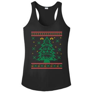 Xmas Tree Christmas Nativity Scene Christian Ugly Christmas Ladies PosiCharge Competitor Racerback Tank