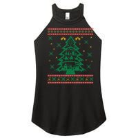 Xmas Tree Christmas Nativity Scene Christian Ugly Christmas Women's Perfect Tri Rocker Tank