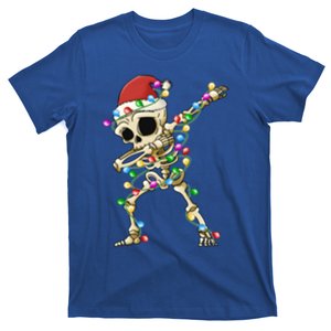 Xmas Tree Christmas Lights Christmas Funny Dabbing Skeleton Great Gift T-Shirt