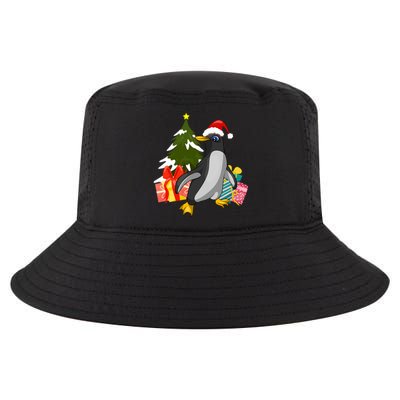 Xmas Tree Christmas Zoo Animal Lover Cute Antarctica Penguin Gift Cool Comfort Performance Bucket Hat