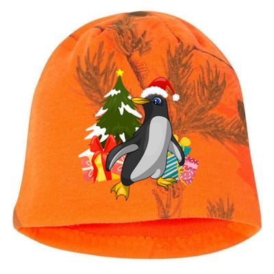 Xmas Tree Christmas Zoo Animal Lover Cute Antarctica Penguin Gift Kati - Camo Knit Beanie