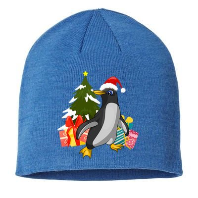 Xmas Tree Christmas Zoo Animal Lover Cute Antarctica Penguin Gift Sustainable Beanie