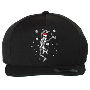 Xmas Tree Christmas Lights Christmas Skeleton Dancing Meaningful Gift Wool Snapback Cap