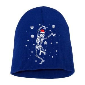 Xmas Tree Christmas Lights Christmas Skeleton Dancing Meaningful Gift Short Acrylic Beanie