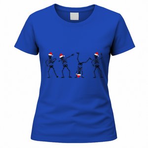 Xmas Tree Christmas Lights Christmas Skeleton Dancing Great Gift Women's T-Shirt