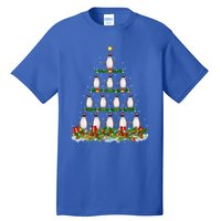 Xmas Tree Decoration Santa Adelie Penguin Bird Christmas Funny Gift Tall T-Shirt