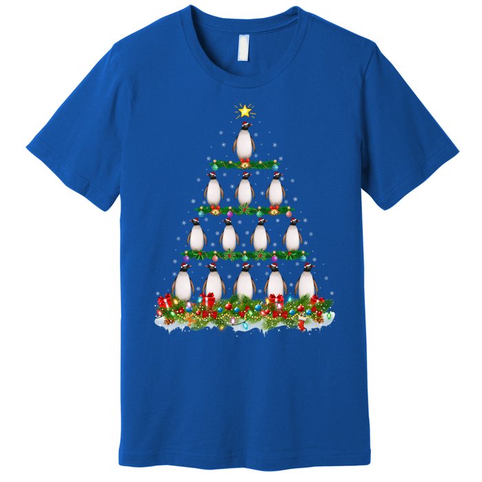 Xmas Tree Decoration Santa Adelie Penguin Bird Christmas Funny Gift Premium T-Shirt