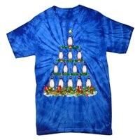 Xmas Tree Decoration Santa Adelie Penguin Bird Christmas Funny Gift Tie-Dye T-Shirt