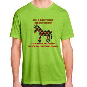 Xmas Tree Dominick The Donkey The Italian Christmas Donkey  Adult ChromaSoft Performance T-Shirt