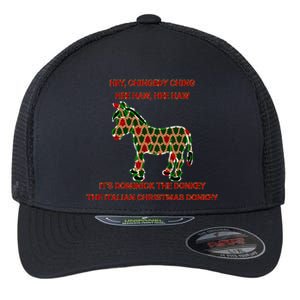 Xmas Tree Dominick The Donkey The Italian Christmas Donkey  Flexfit Unipanel Trucker Cap