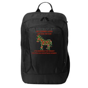 Xmas Tree Dominick The Donkey The Italian Christmas Donkey  City Backpack