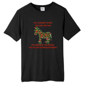 Xmas Tree Dominick The Donkey The Italian Christmas Donkey  Tall Fusion ChromaSoft Performance T-Shirt